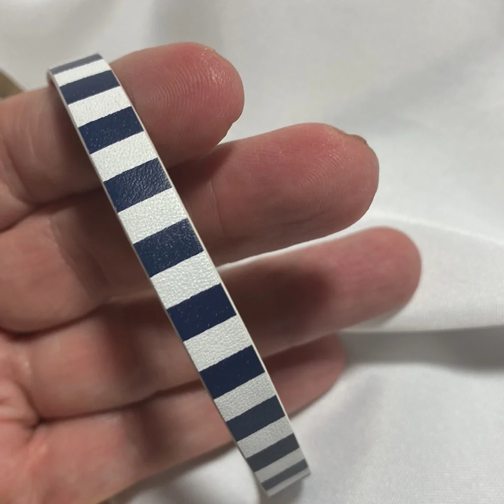 Navy and white leather wrap bracelet from origami owl